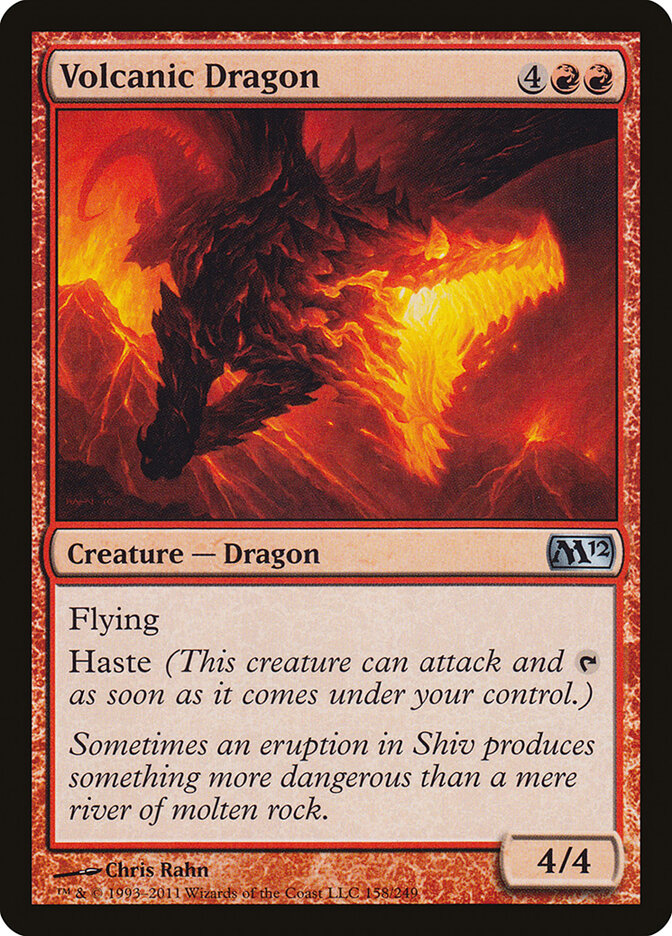 Volcanic Dragon card front