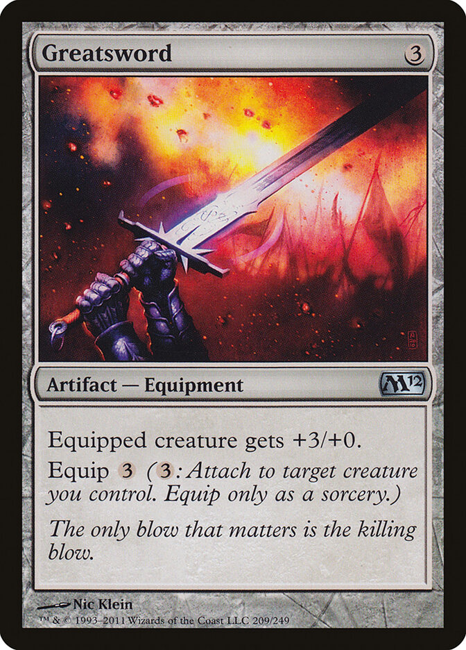 Greatsword card front