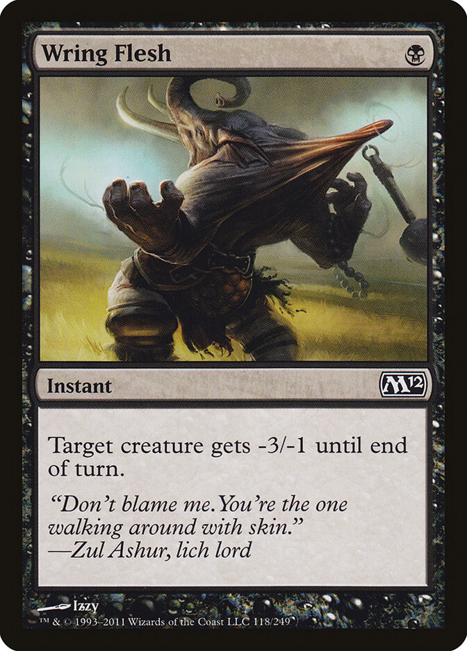 Wring Flesh card front