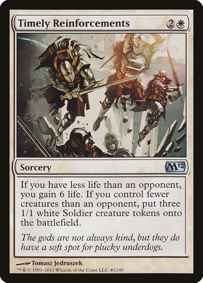 Timely Reinforcements card front