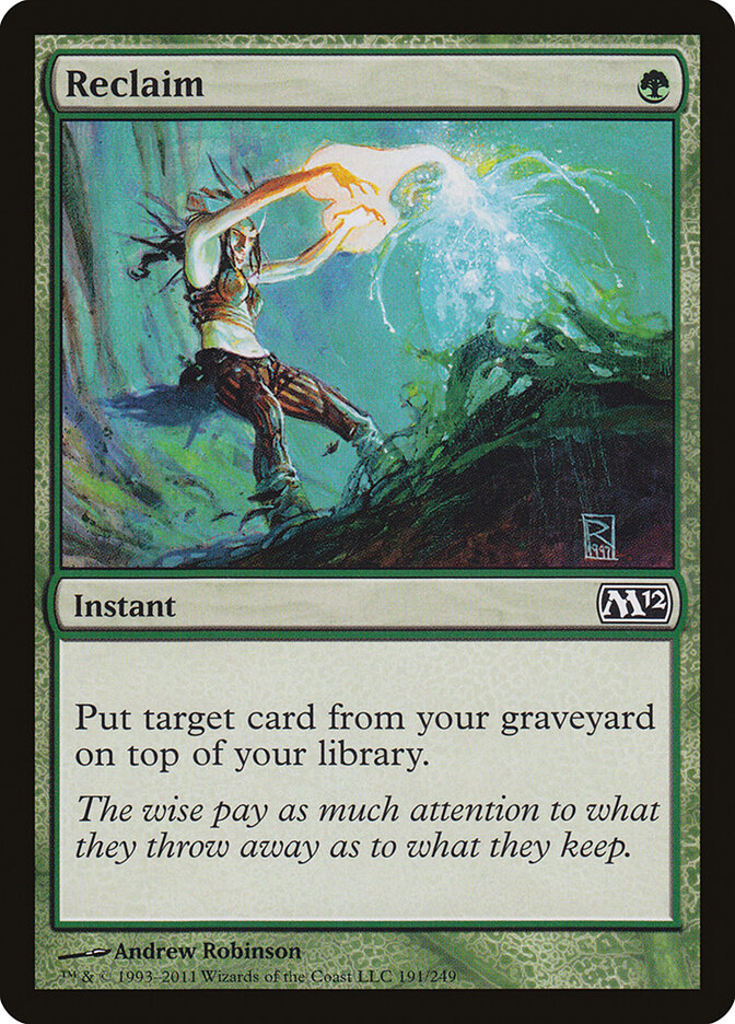 Reclaim card front