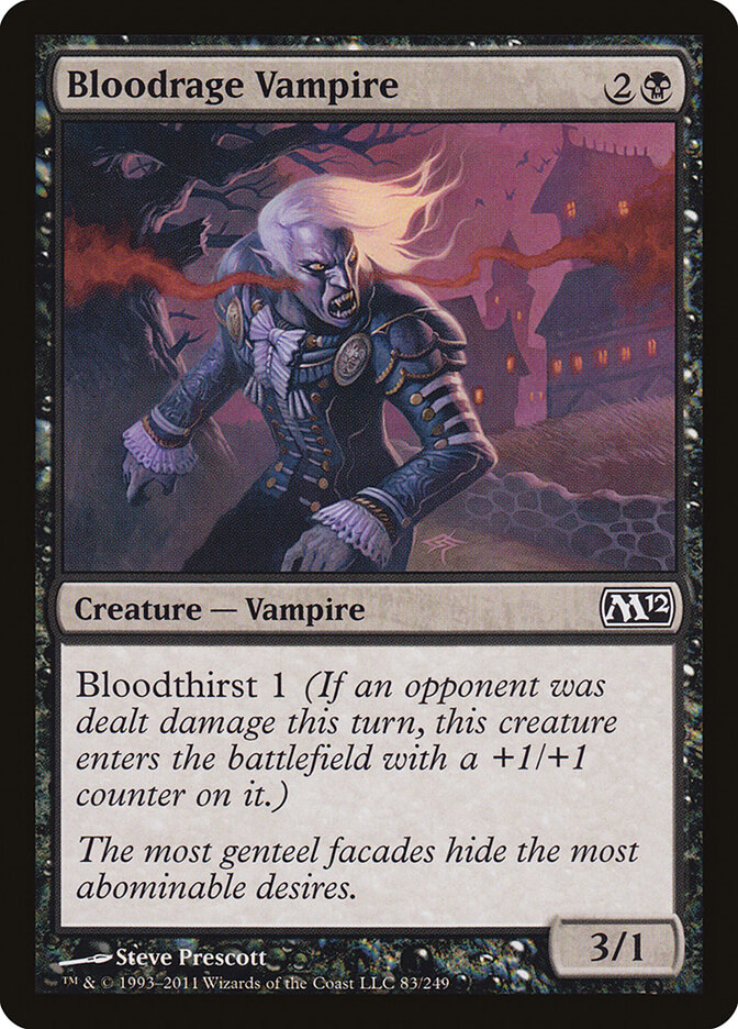 Bloodrage Vampire card front