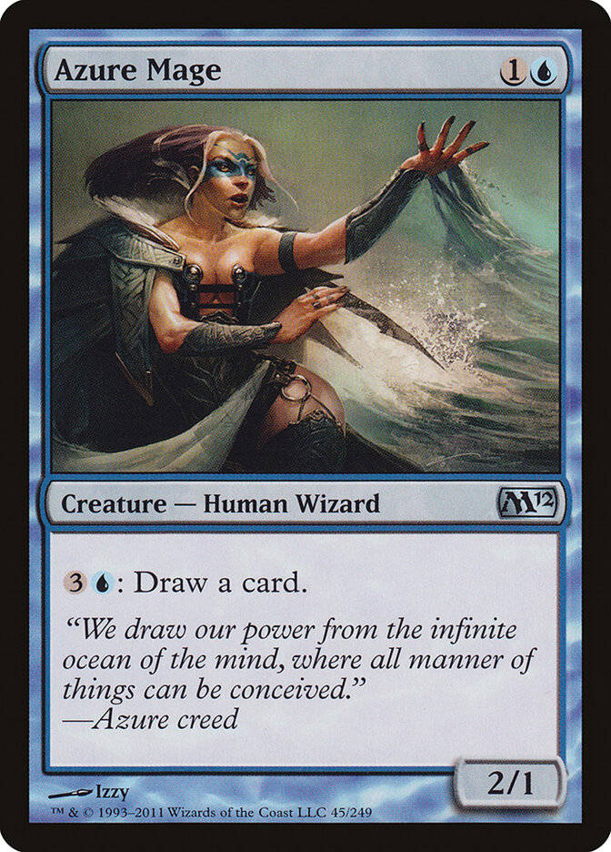 Azure Mage card front