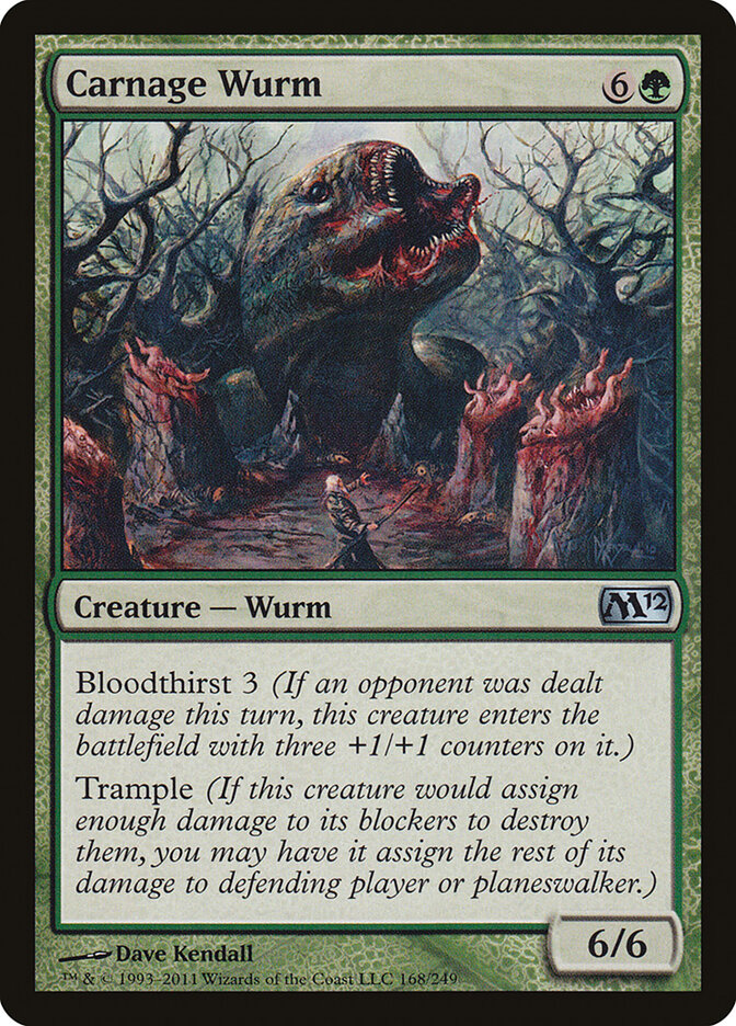 Carnage Wurm card front