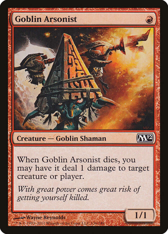 Goblin Arsonist card front