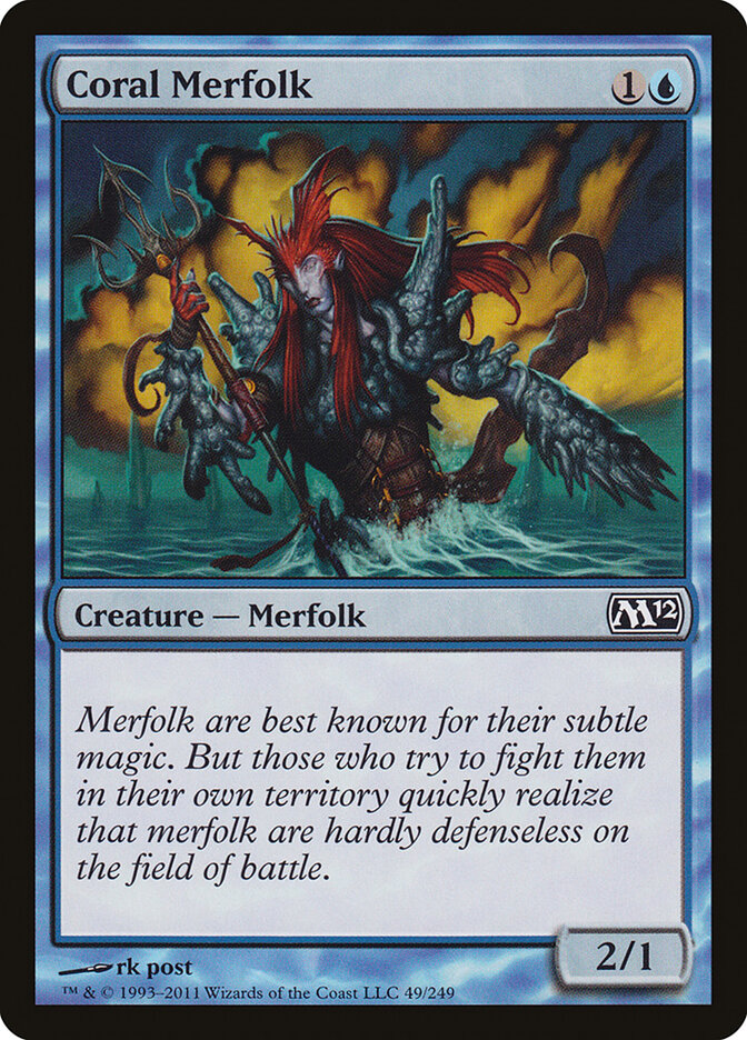 Coral Merfolk card front