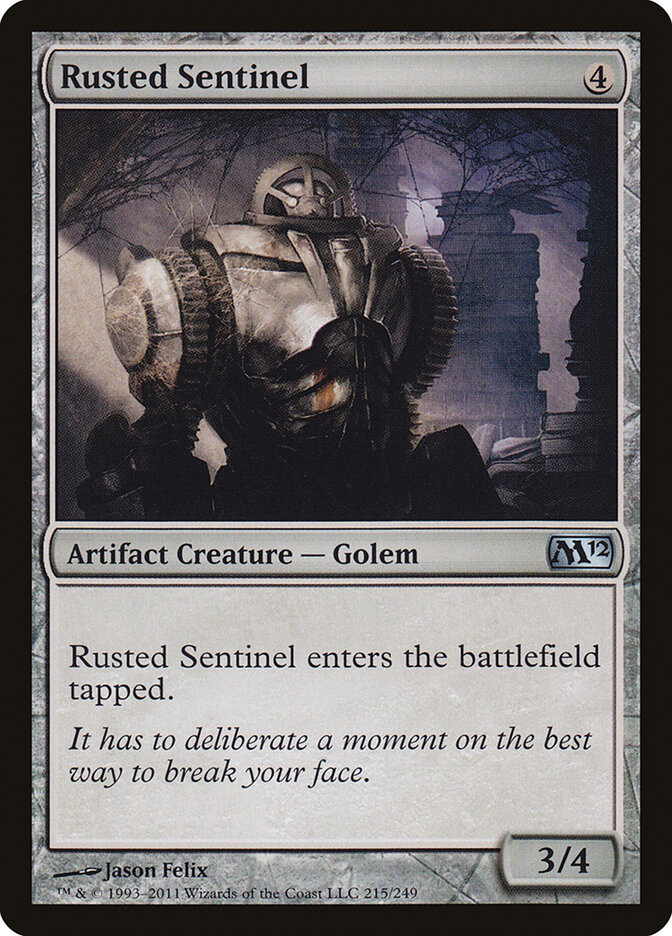Rusted Sentinel card front