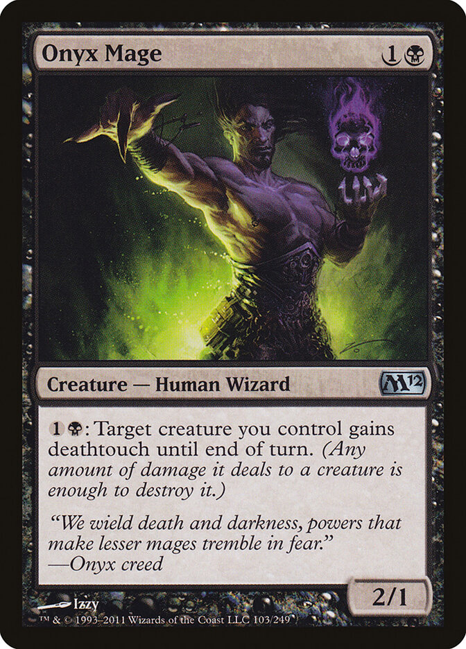 Onyx Mage card front