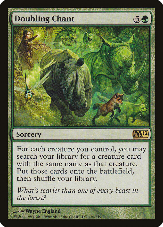 Doubling Chant card front