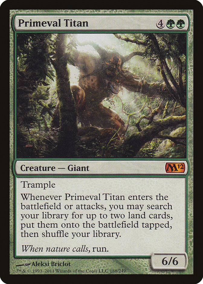 Primeval Titan card front