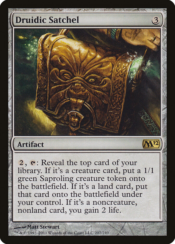 Druidic Satchel card front