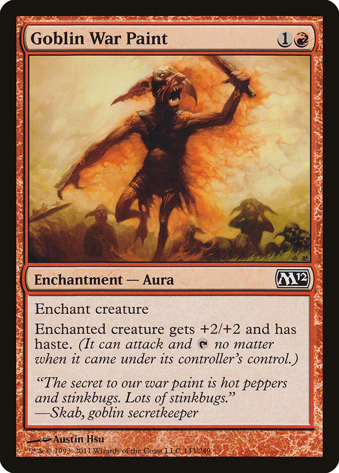Goblin War Paint card front