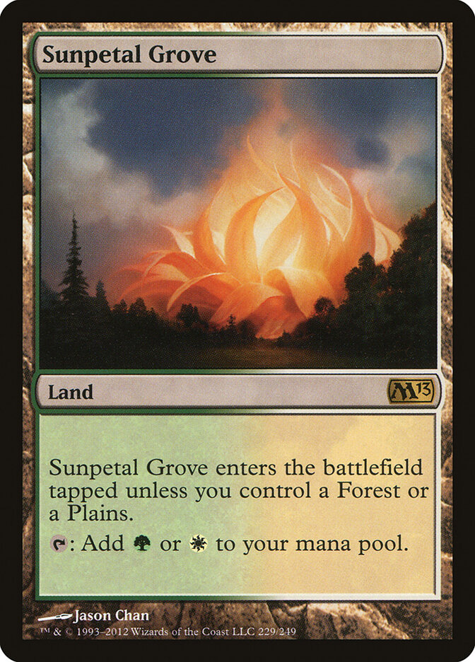 Sunpetal Grove card front