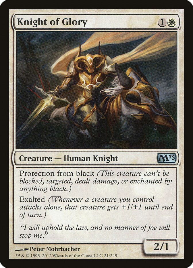 Knight of Glory card front