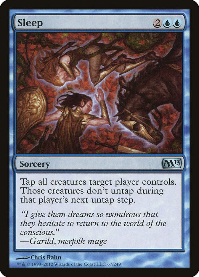 Sleep card front