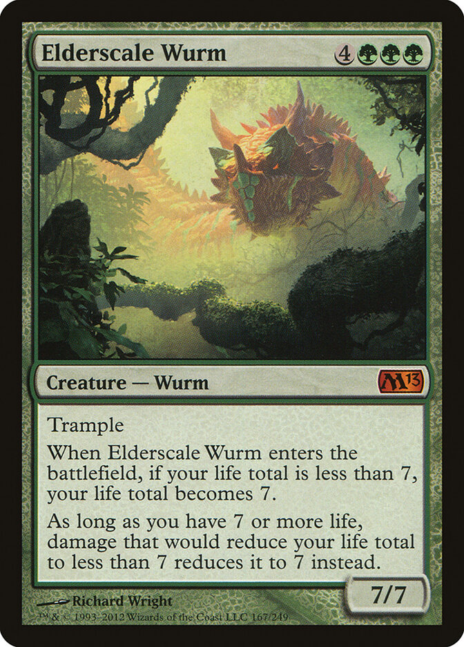 Elderscale Wurm card front