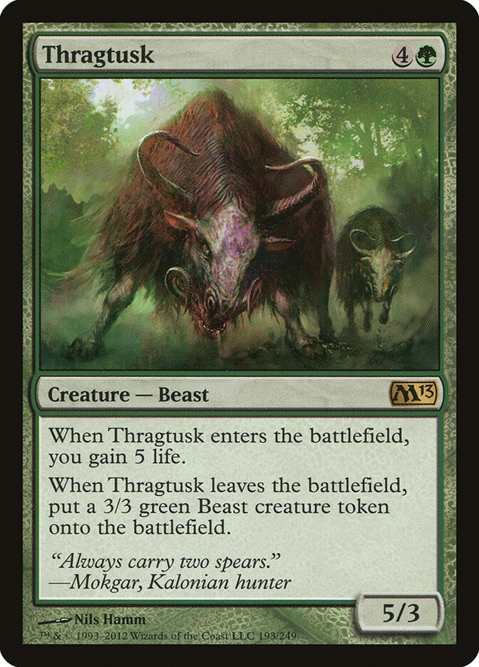Thragtusk card front