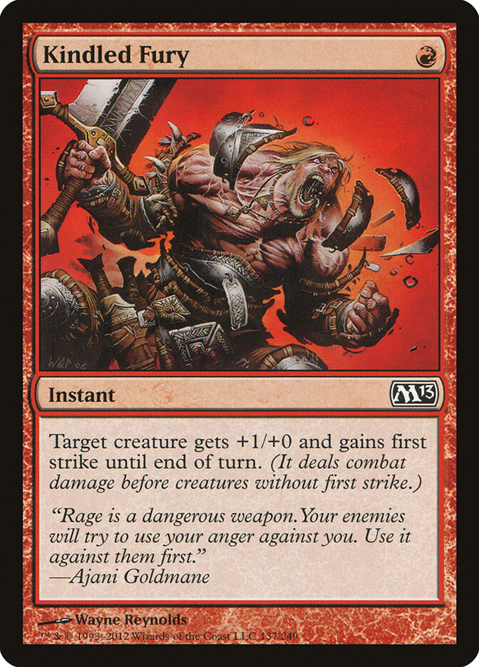 Kindled Fury card front