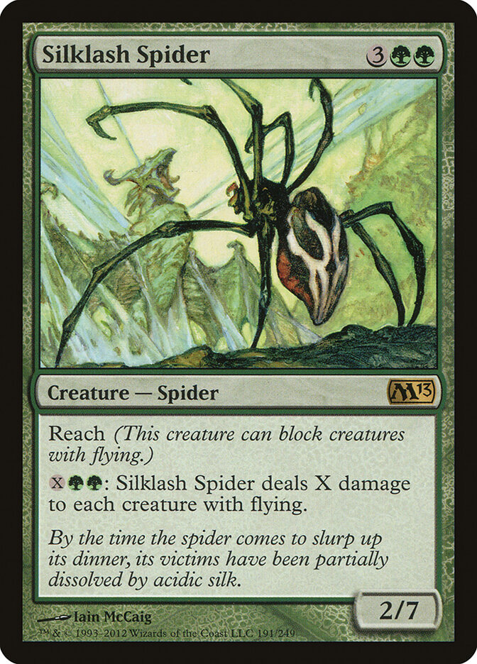 Silklash Spider card front