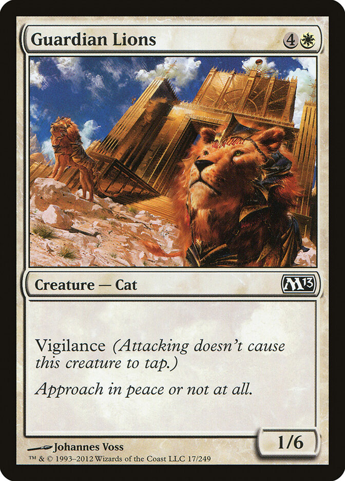 Guardian Lions card front
