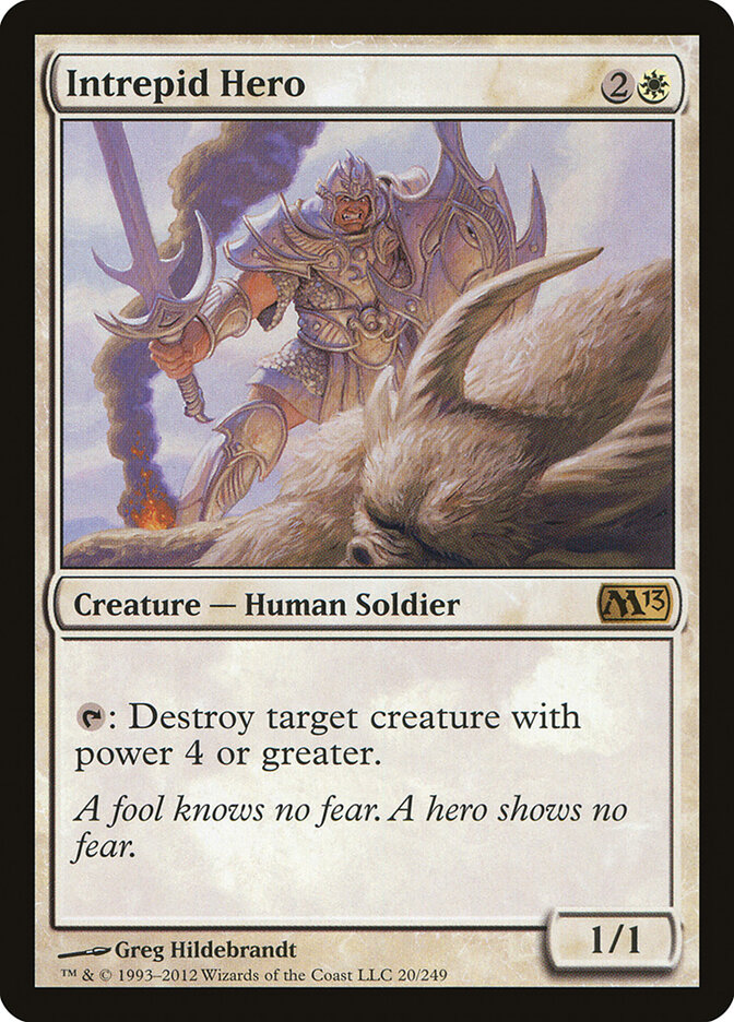 Intrepid Hero card front