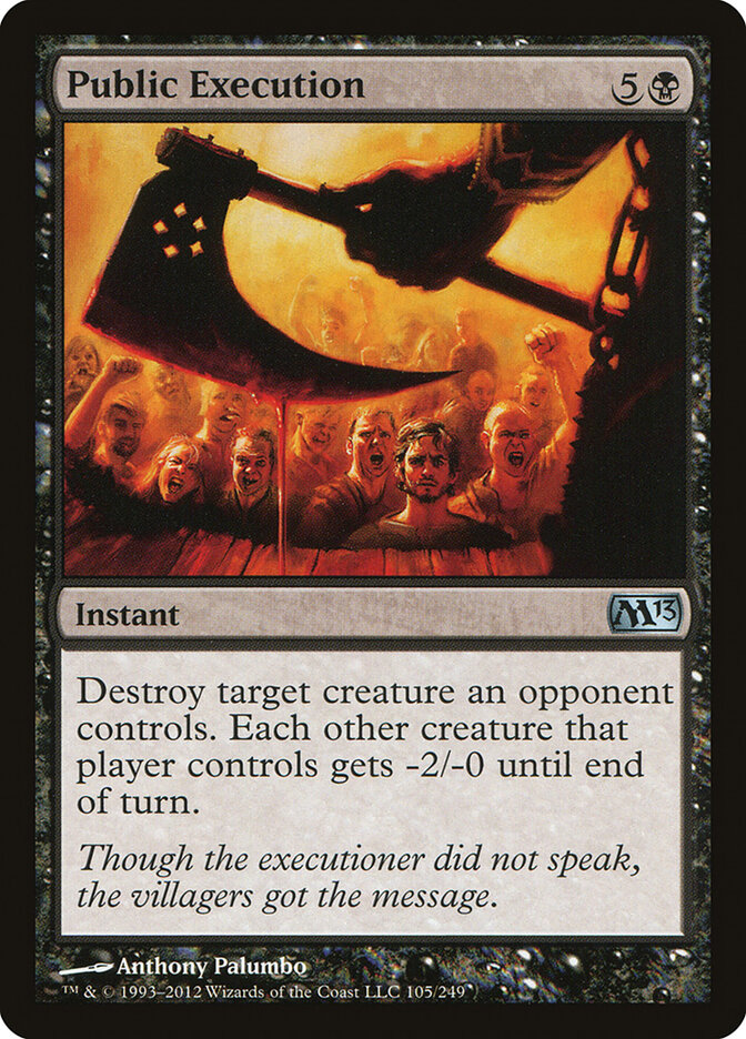 Public Execution card front