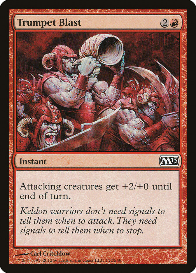 Trumpet Blast card front