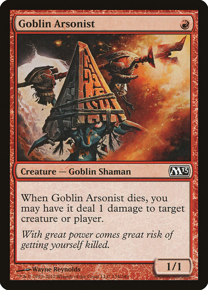 Goblin Arsonist card front