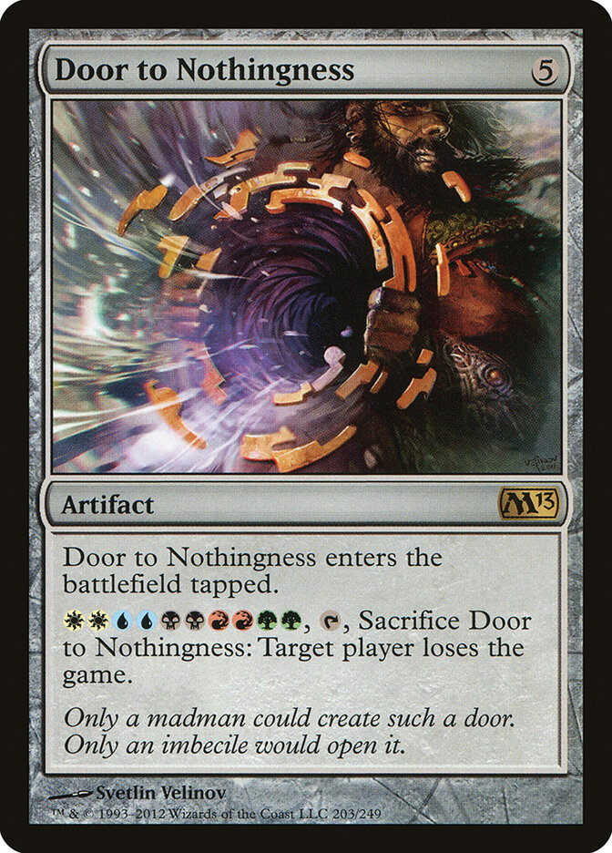 Door to Nothingness card front