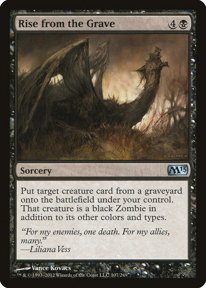Rise from the Grave card front
