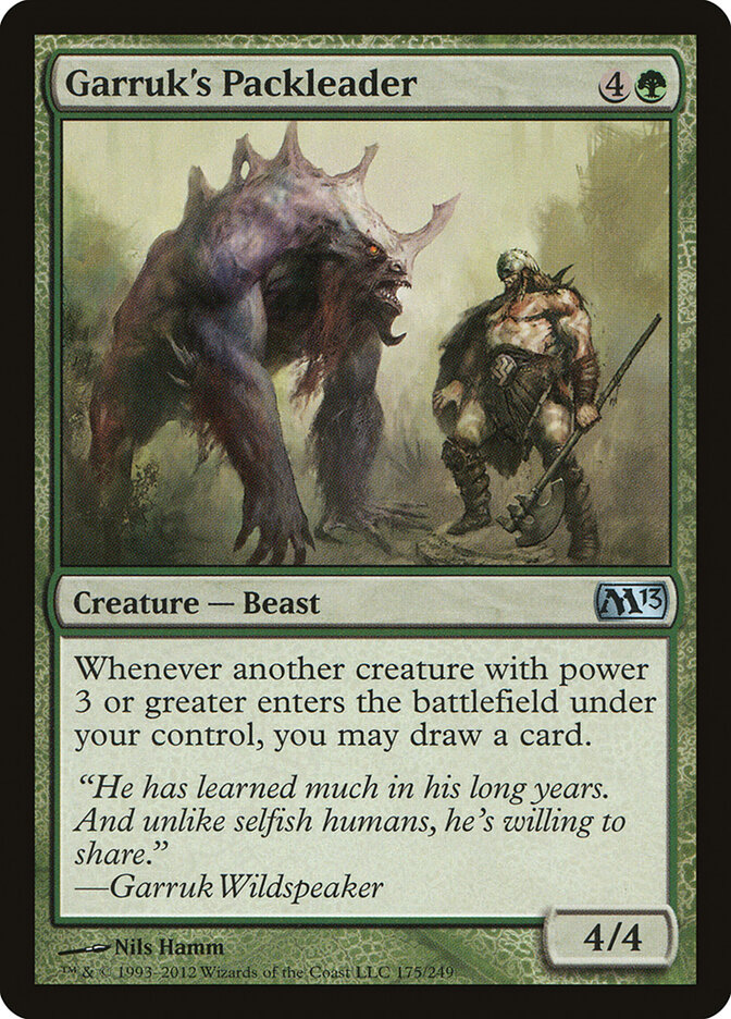 Garruk's Packleader card front