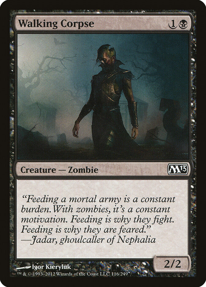 Walking Corpse card front