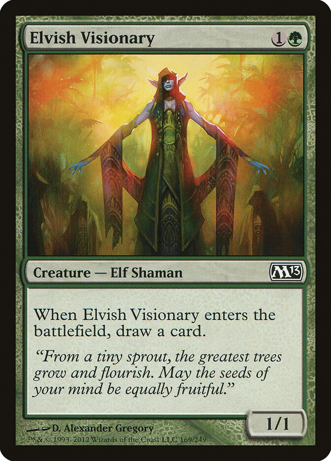 Elvish Visionary card front