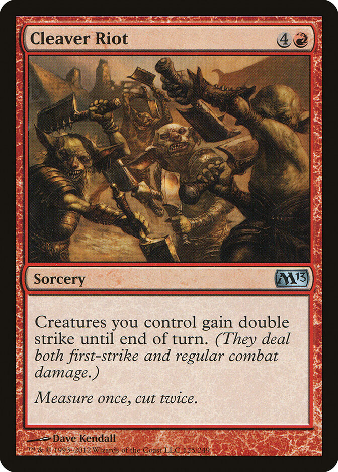 Cleaver Riot card front