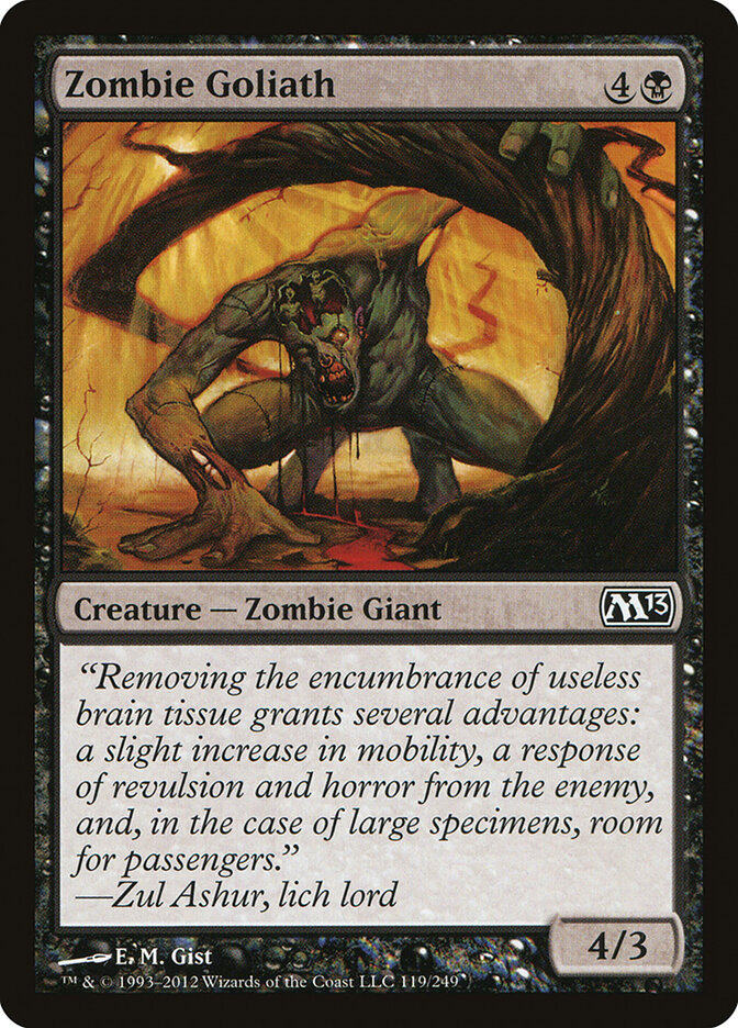 Zombie Goliath card front