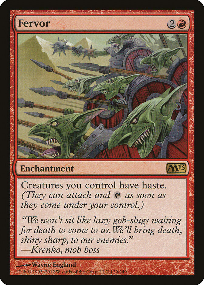 Fervor card front