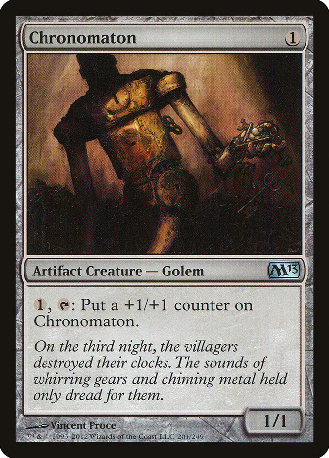 Chronomaton card front