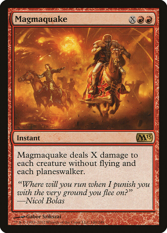 Magmaquake card front