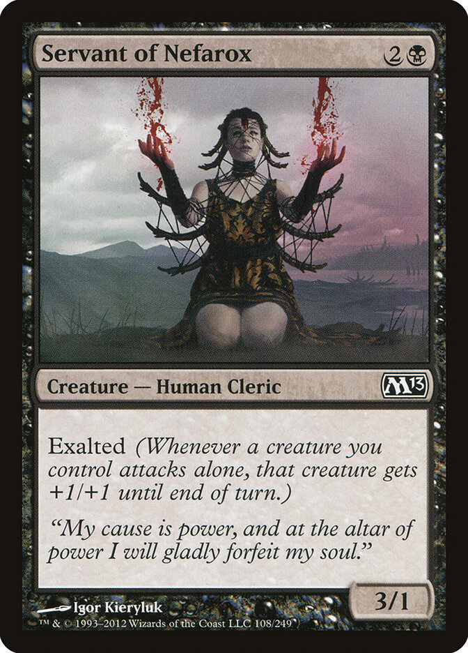 Servant of Nefarox card front