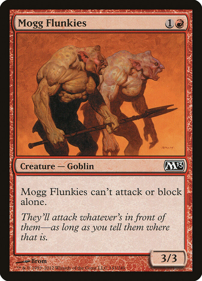 Mogg Flunkies card front