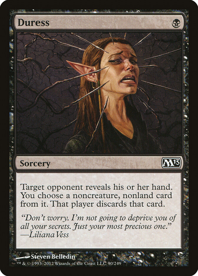 Duress card front
