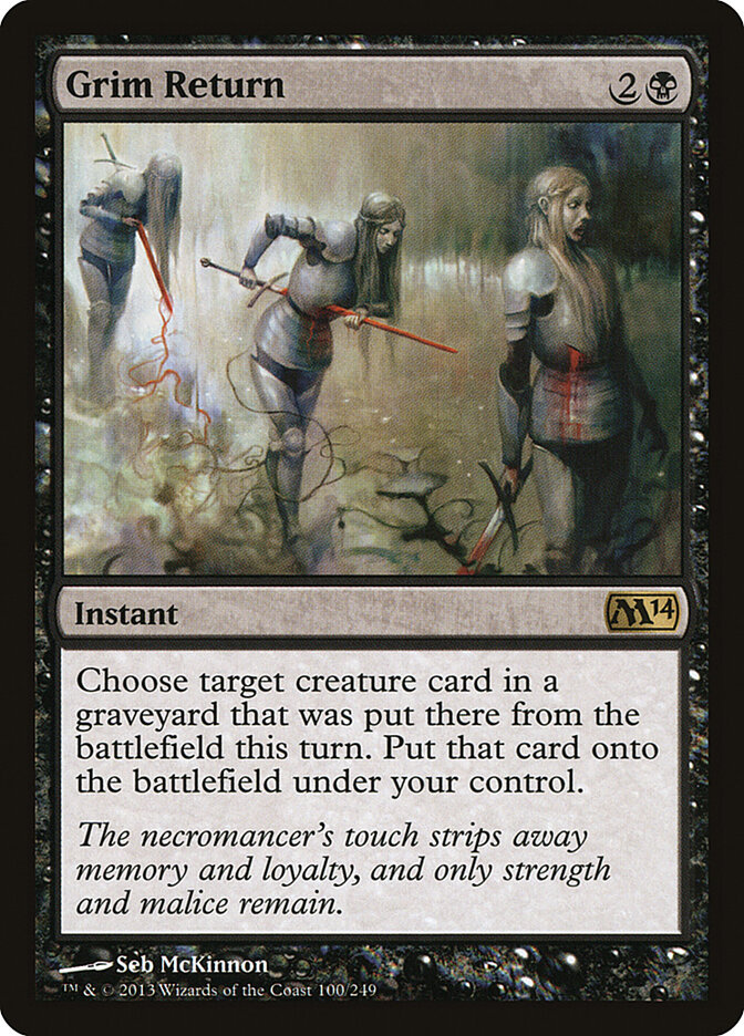 Grim Return card front