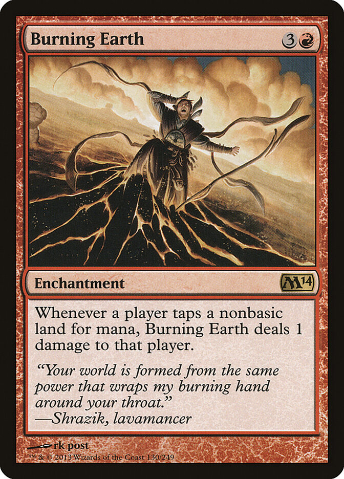 Burning Earth card front
