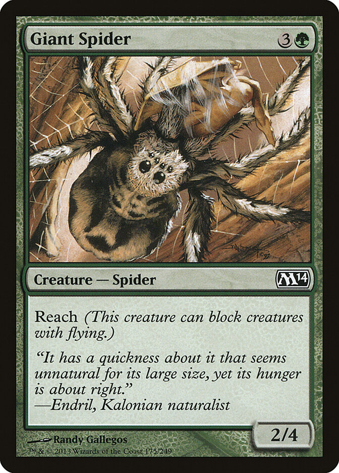 Giant Spider card front