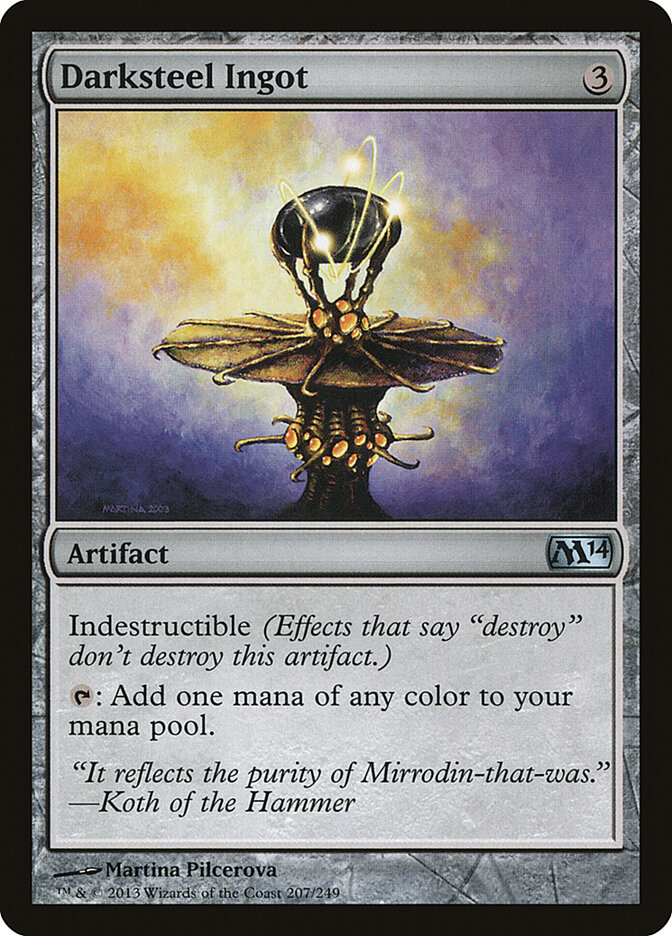 Darksteel Ingot card front