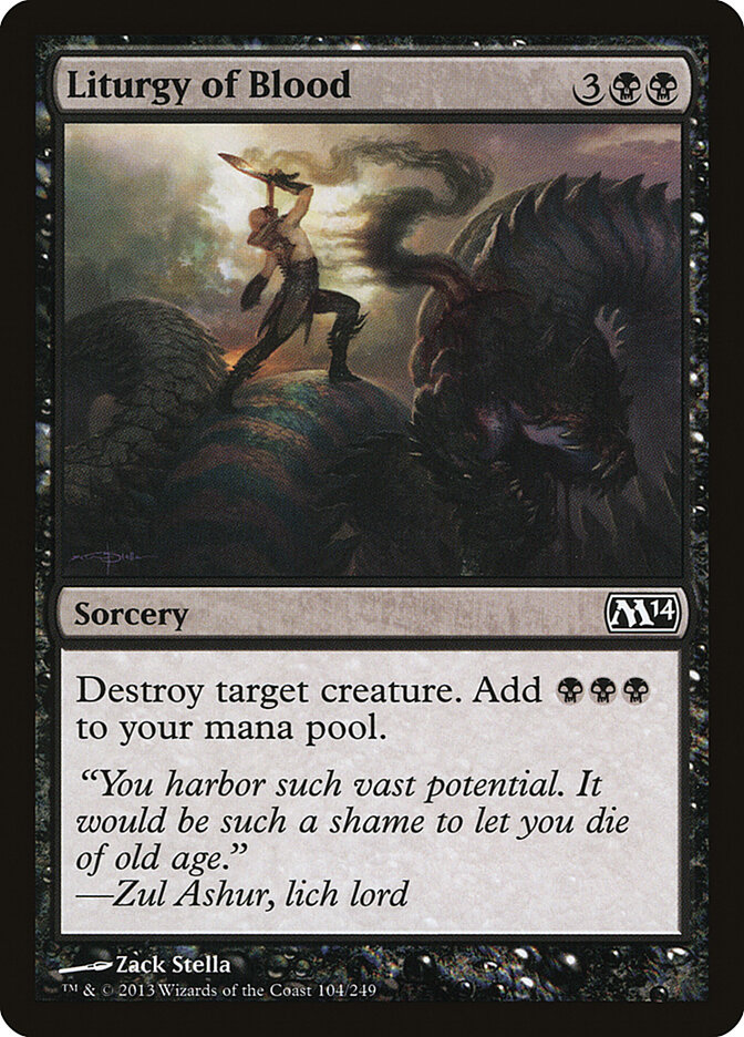 Liturgy of Blood card front