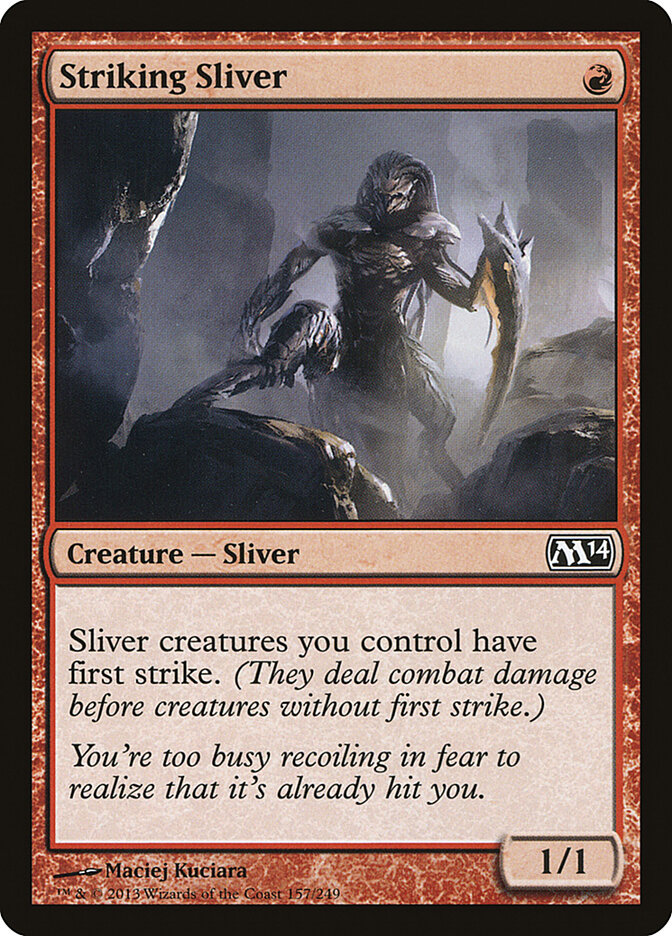 Striking Sliver card front