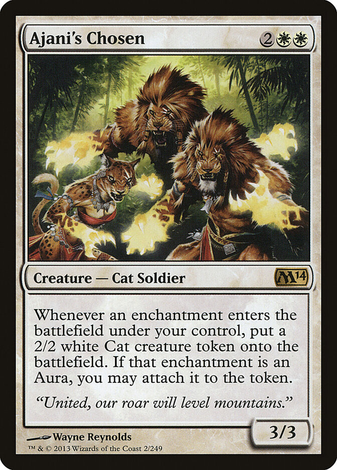 Ajani's Chosen card front
