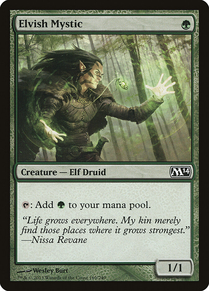 Elvish Mystic card front