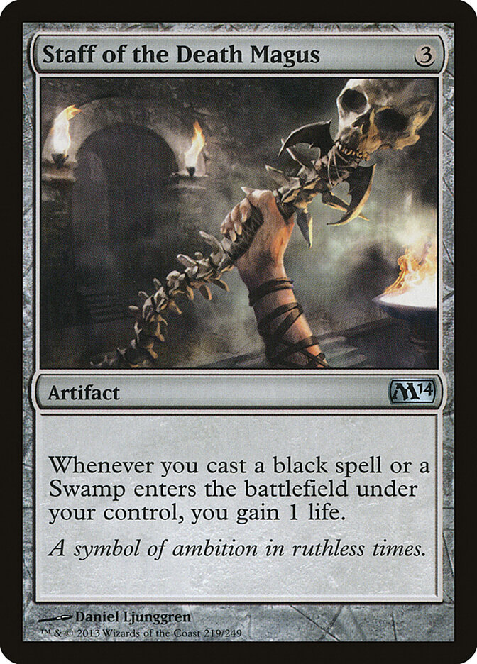 Staff of the Death Magus card front